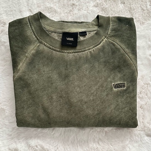 Vans Womens Retreat Long Sleeve Raglan Fleece Crew, size XS - Picture 12 of 12